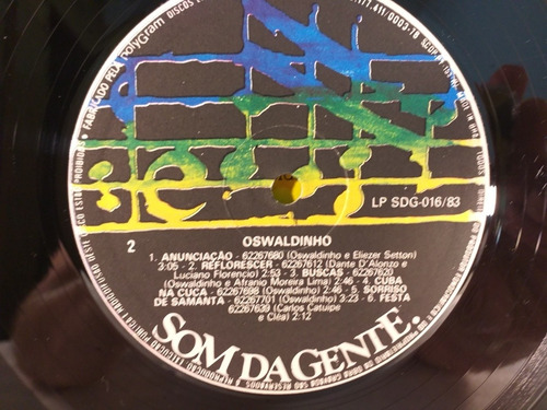 Oswaldinho Céu E Chão Lp Vinil C/ Encarte Ótimo (Usado)