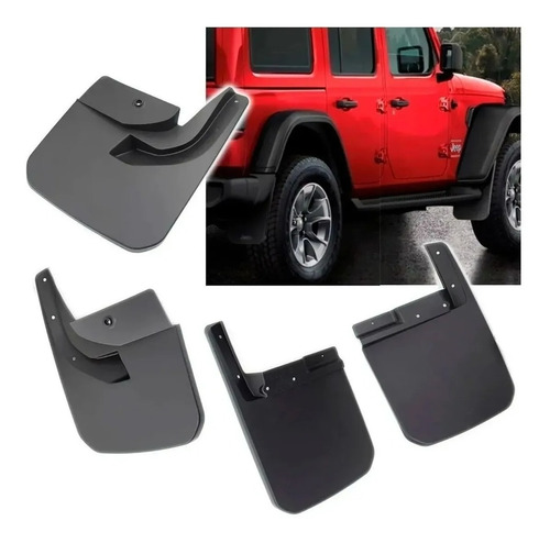 Loderas Salpicaderas Jeep Wrangler Jl 2018 2022 Kit 4 Piezas