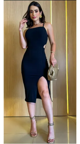 Vestido Feminino Elegante Moda Feminina Natal Ano Novo