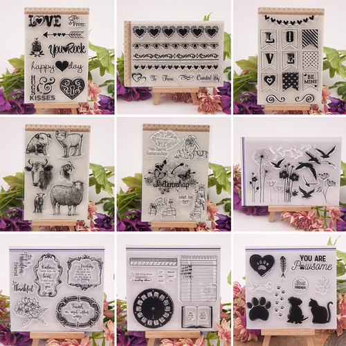 Sello De Silicona Para Álbumes De Recortes, Tarjetas Fotográ