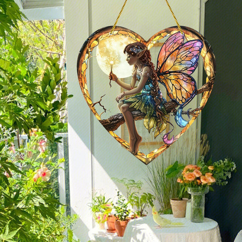 De Hadas En De Corazón De Hadas Arte Decorativo De Pared Par