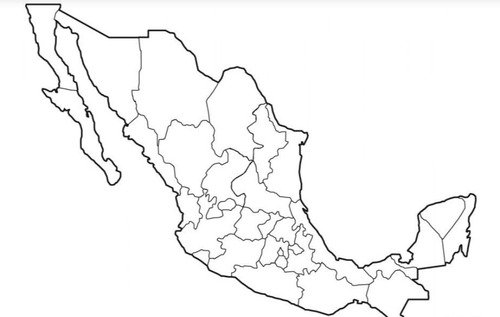 Mapa De La Republica Mexicana 100 Pzs Con/sin Nombres | MercadoLibre Mapa De La Republica Mexicana 100 Pzs Con/sin Nombres | MercadoLibre