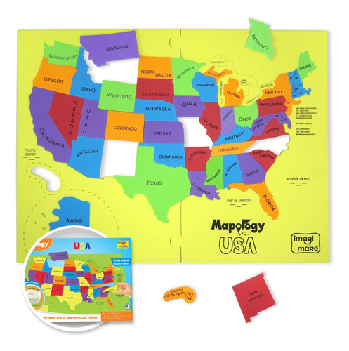 Imagimake: Mapology Usa - Aprende Los Estados Unidos Junto C