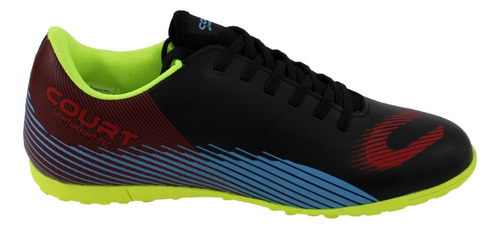 Tenis Tacos Caballero Deportivo Futbol Court A3332s Negro