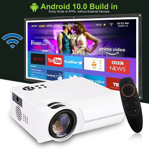 Proyector De Videos Inteligente Android Tv 5000 App 8500 Lm