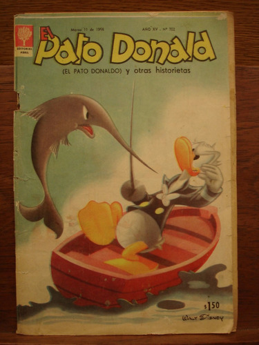 El Pato Donald N° 702 1958 Historieta