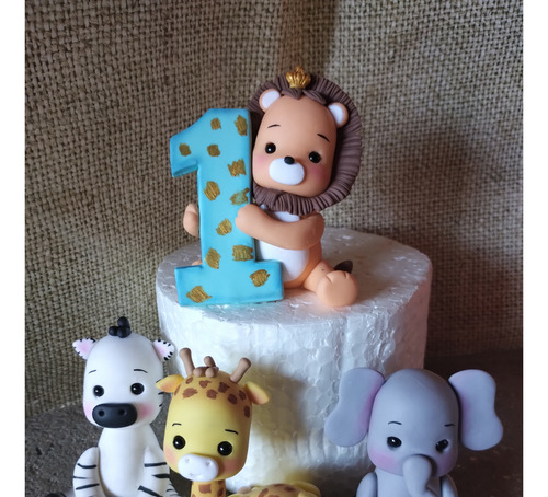 Animalitos De La Selva Adornos De Torta