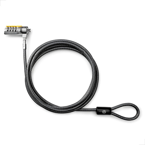 Trava De Segurança Com Segredo P/ Notebook Hp R.y0q96la Cor Cinza-escuro