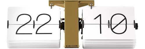 Karlsson Flip Clock - Reloj Sin Tapa Con Soporte