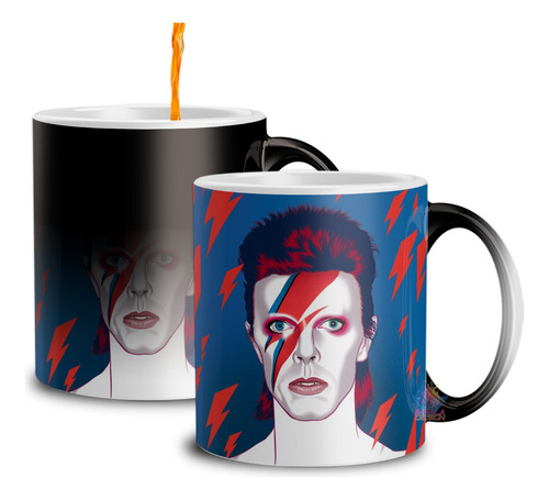 Taza Mágica David Bowie Ziggy Stardust Alter Ego Rayo 