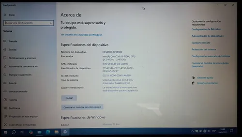 Notebook Asus X541u Intel Core I3 8 Gb Ssd 240 Gb W10 Pro (Usado)