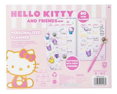 Set Agenda Personalizada Hello Kitty Y Sus Amigos Oficial