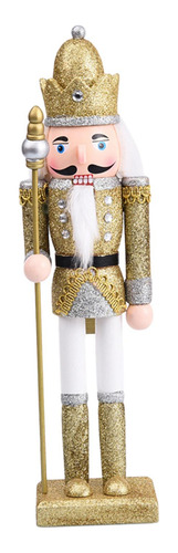 Cascanueces De Navidad, Cascanueces De Madera, Figura Oro