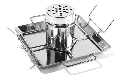 Estante Asador De Pollo, Soporte Vertical De Acero Inox...