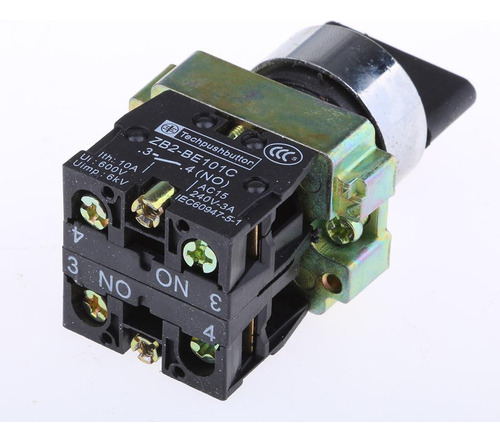 22mm Rotary Switch 3 Posiciones 600v 10a Para Módulo De .