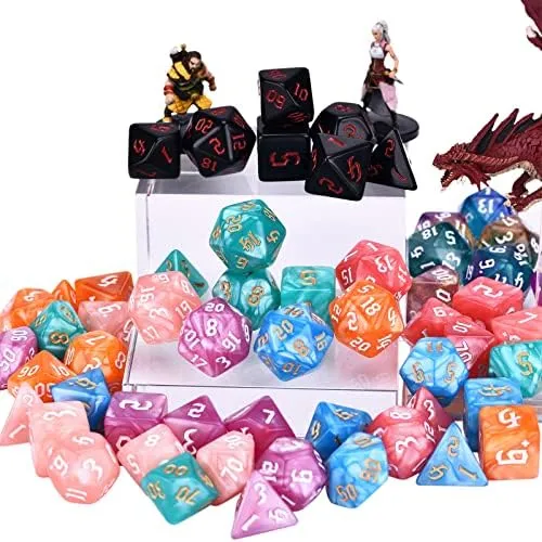 Amiven Rpg Dice Sets 30 X 7 Dados Poliédricos Dnd (210 Con Y
