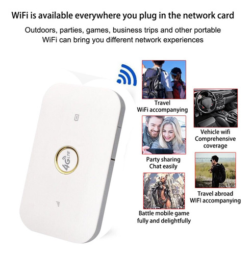 Roteador Portátil 4g Mifi Wifi Modem Hotspot Com Bateria De