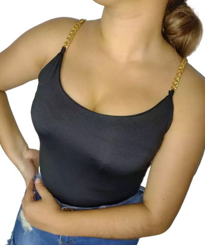 Body Blusa Mujer Con Tiras De Cadena