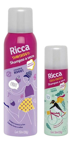 Kit Shampoo A Seco Menta + Shampoo A Seco Berries Shakeberry