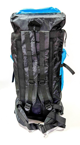 Mochila Camping Mochilero 75 Litros Viaje Mod17 - Impacto Color Celeste