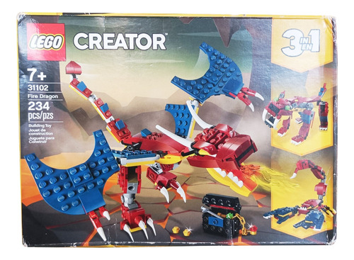 Lego Creator 3 En 1, Dragon De Fuego