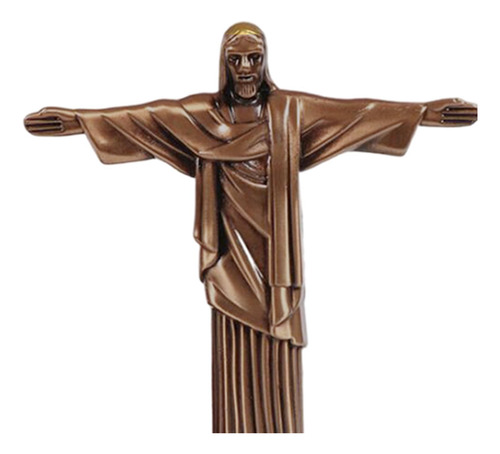 Cristo Jesús Figura Estatuilla Escultura Bronce Rojo