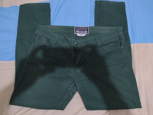 Pantalón Jeans Color Verde Marca Levi's Talla 36*33
