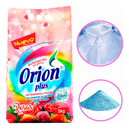 Detergente De 5kg Aroma Rosa Orion