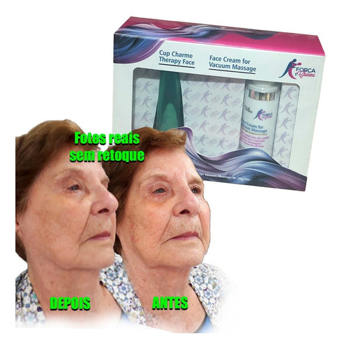 Ventosa Facial + Creme Massagem Hidratação Nutrição Fc