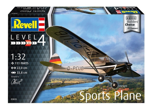 Piper Pa 18 Super Cub Sport Plane By Revell # 3835 1/32