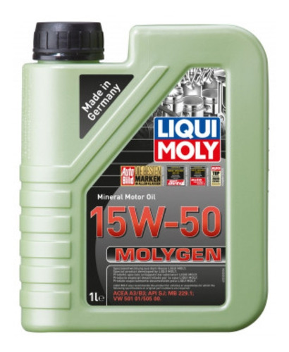 Aceite Mineral 15w50 Molygen Alta Tecnologia Liqui Moly 1lt