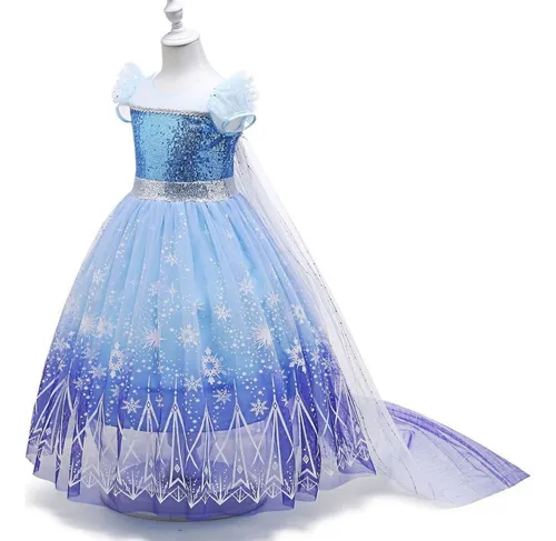 . Vestido Princesa Elsa Frozen 2 Disfraz De Halloween