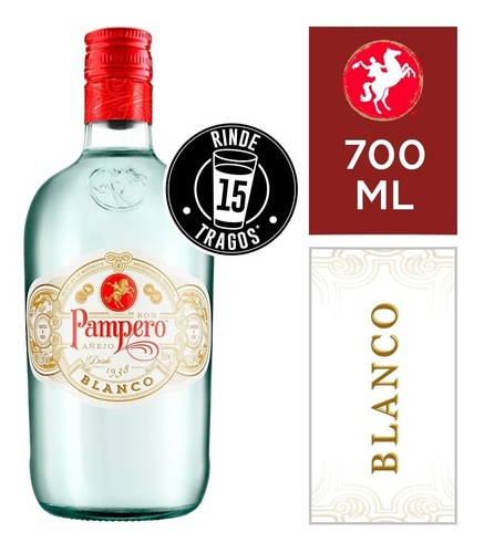 Ron Pampero Blanco 37,5% Alc 700ml