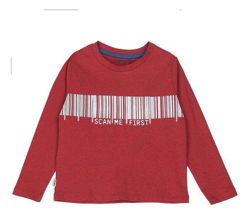 Polera Niño Scan Rojo Calpany