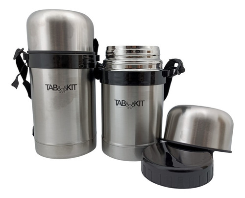 Termos Para Comida De Acero Inox. 600 Y 800 Ml Color Plateado