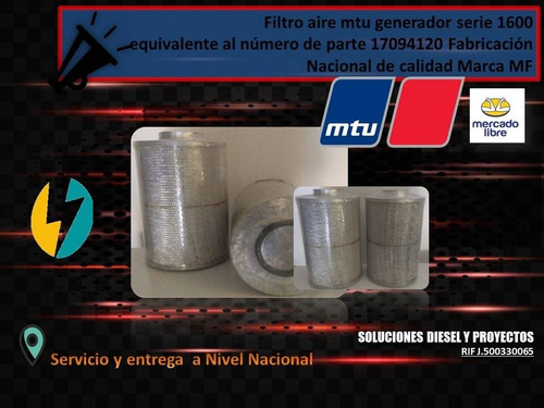 Imagen 3 de 3 de Filtro Aire Mf Ref Fvr 33k 42520 Pa2779 Af1768m P181080