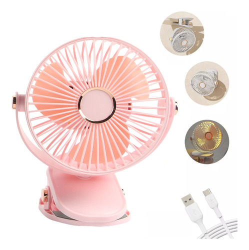 Sa A Ventilador De Escritorio Con Luz 5 Velocidades Diámetro
