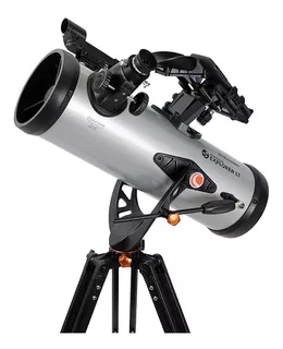 Telescopio Celestron Autoguiado Por Celular Explorer 114az Color Gris