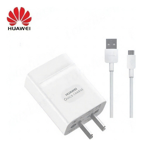 Cargador Huawei HW-059200CHQ micro-usb de pared con cable carga turbo blanco