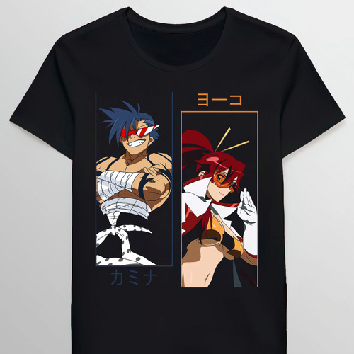 Remera Gurren Lagann Kamina Yoko Littner Characters 93257691