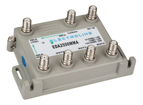 Electroline Eda2500mma Amplificador De Distribución De 4 Pue