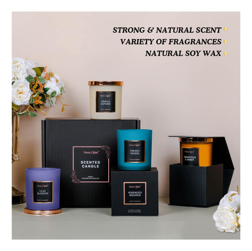 Velas De Velas Perfumadas Con Luces Caseras, Velas De Cera 4