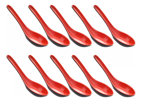 Baidai 15 Cucharas De Melamina Asiática, China, Won Ton, Xl