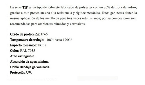Cajas Poliéster 50/40/20