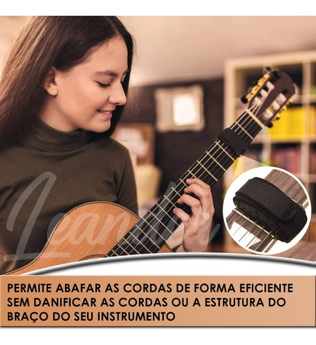 Abafadora De Som Corda Violão, Ukulele, Viola, Guitarra Mpb