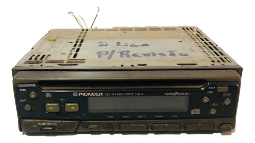 Rádio Cd Anos 90 Pioneer Deh346 (para Restauração) Ñ Liga