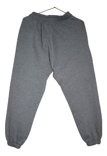 Pantalón Buzo. Gris. Algodón, Frisa T -40 C