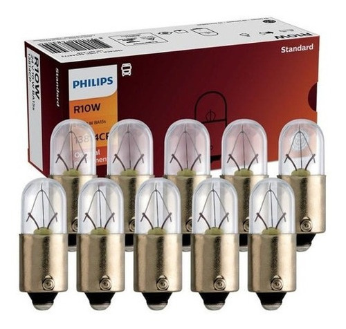 10 Lâmpada Philips Standard R10w 24v Tipo 67 Ba15s