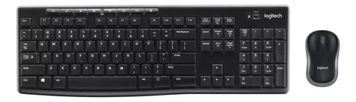 Confiable combinación de teclado y mouse inalámbricos Logitech MK270