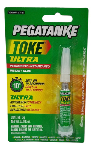 Pegamento Instantaneo  Pegatanke Ultra Adherente Resistente